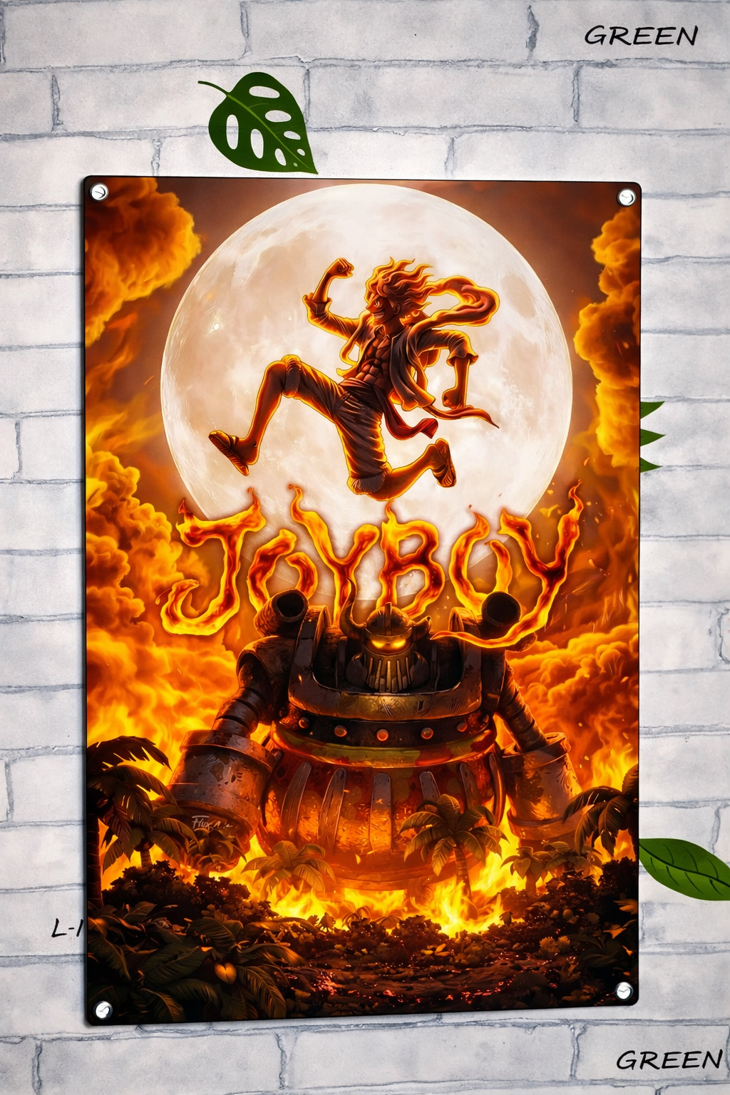 Plaque Aluminium One Piece – Joy Boy Awakening