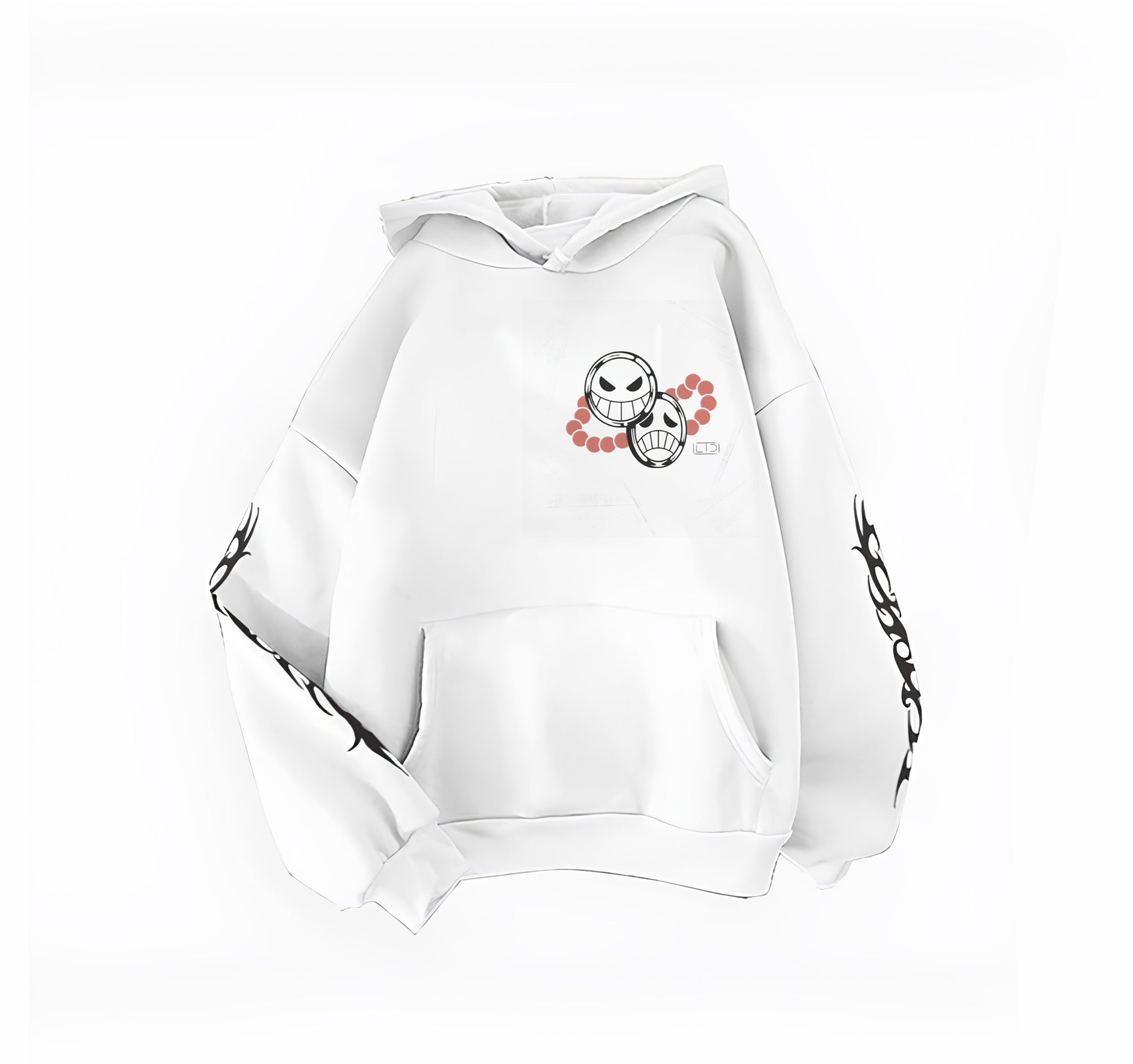 Portugas D Asce - One piece - Blanc - Capuche