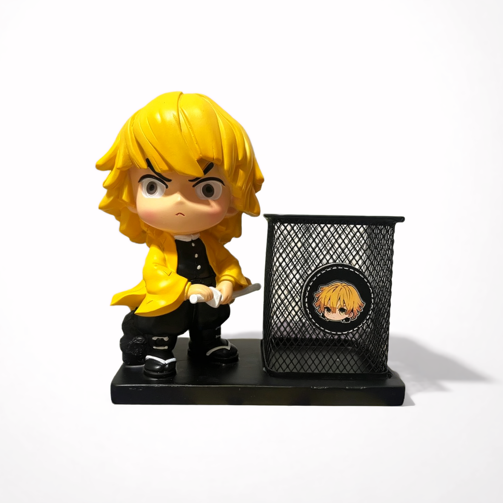 Porte-stylo Zenitsu – Pose Combat (Style Chibi) – Demon Slayer