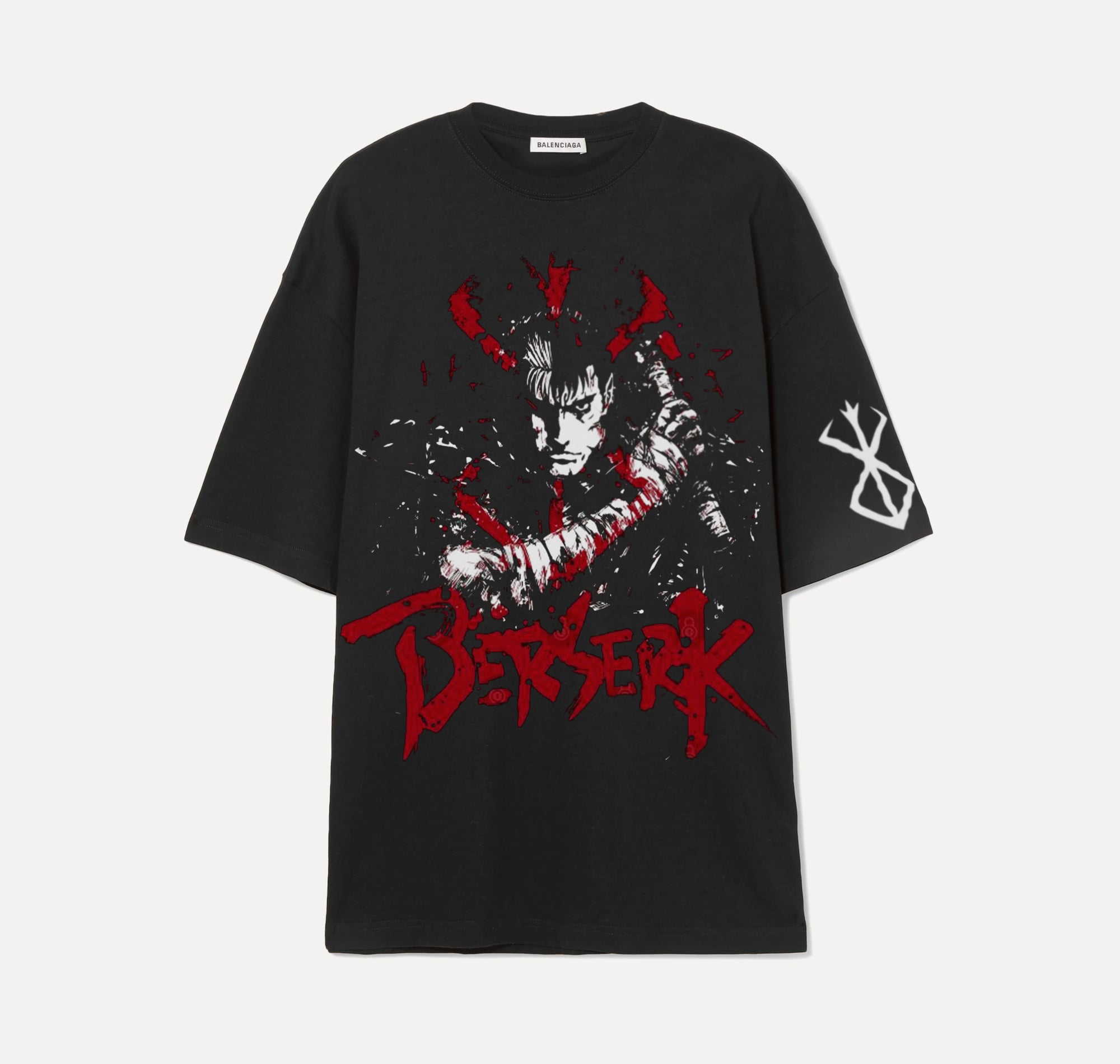 Berserk Guts Red - Noir - T-shirt