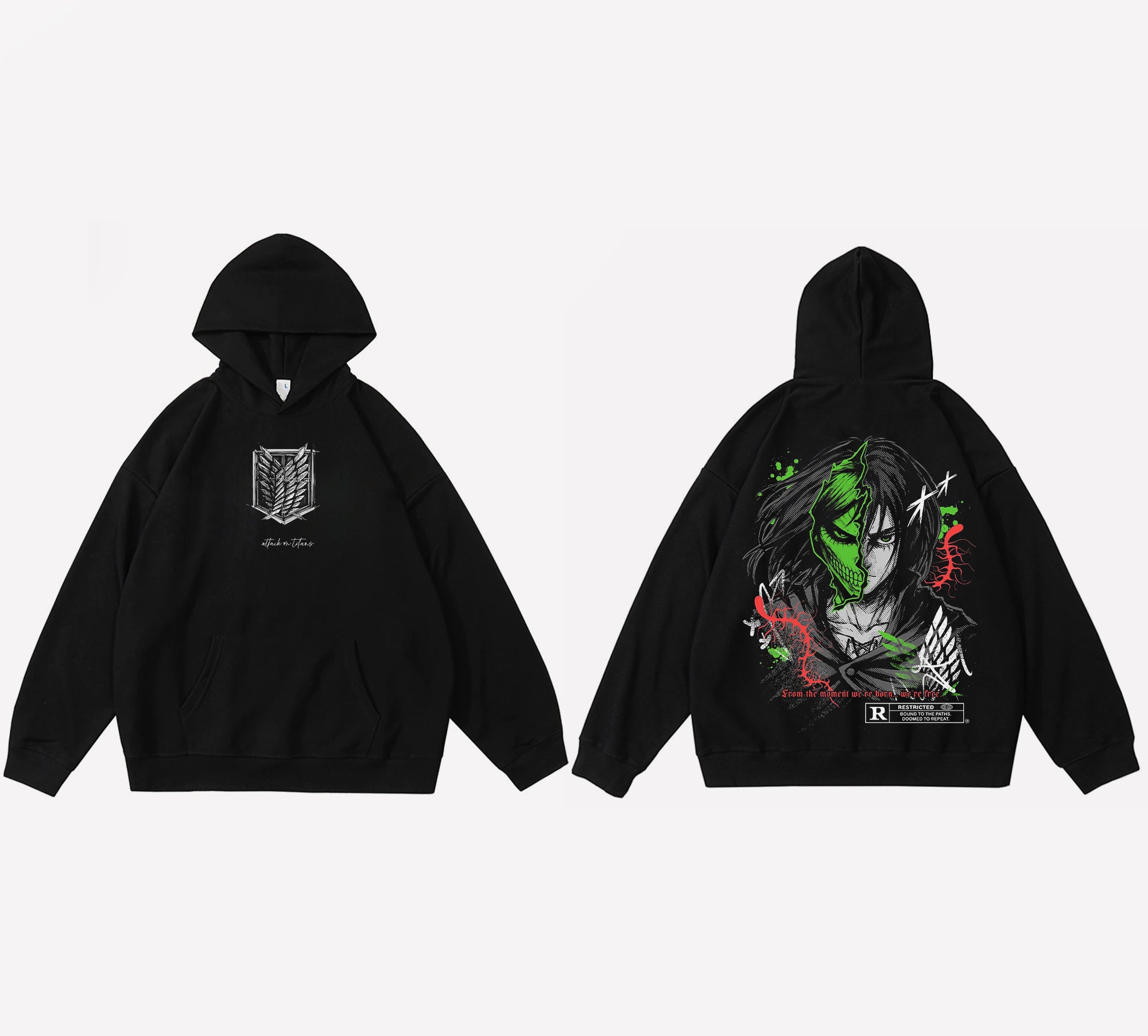 Eren yeager - Noir - Capuche