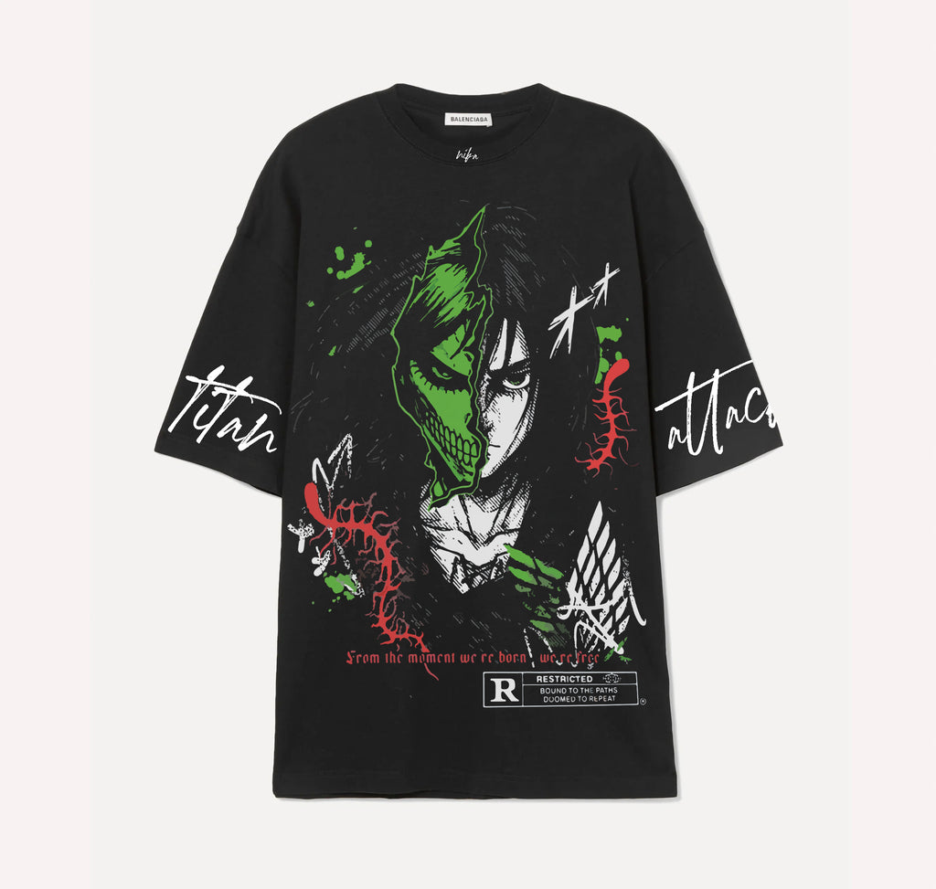 Eren Yeager - AOT - Noir - Tshirt