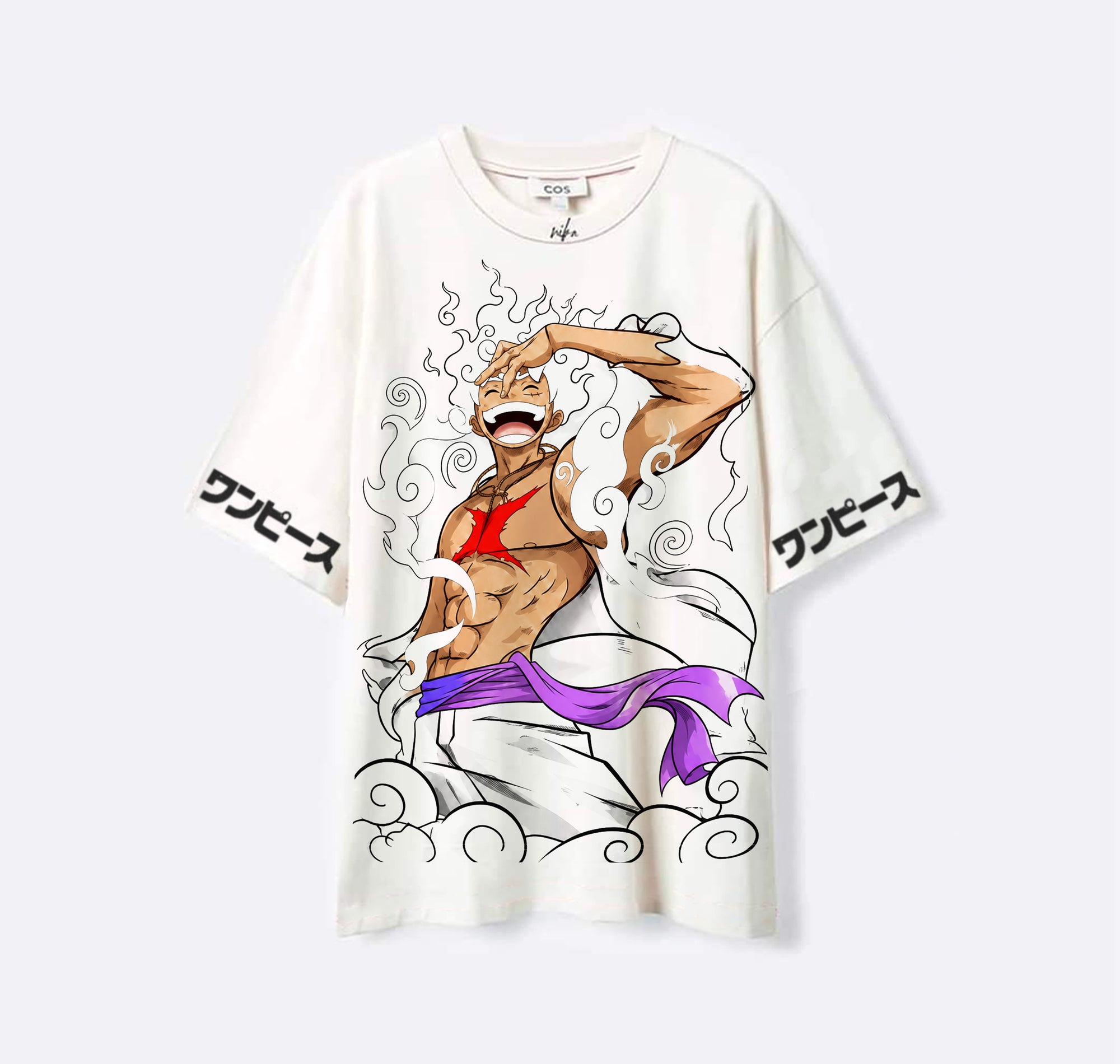 Gear 5 laugh One Piece - T-shirt - Blanc