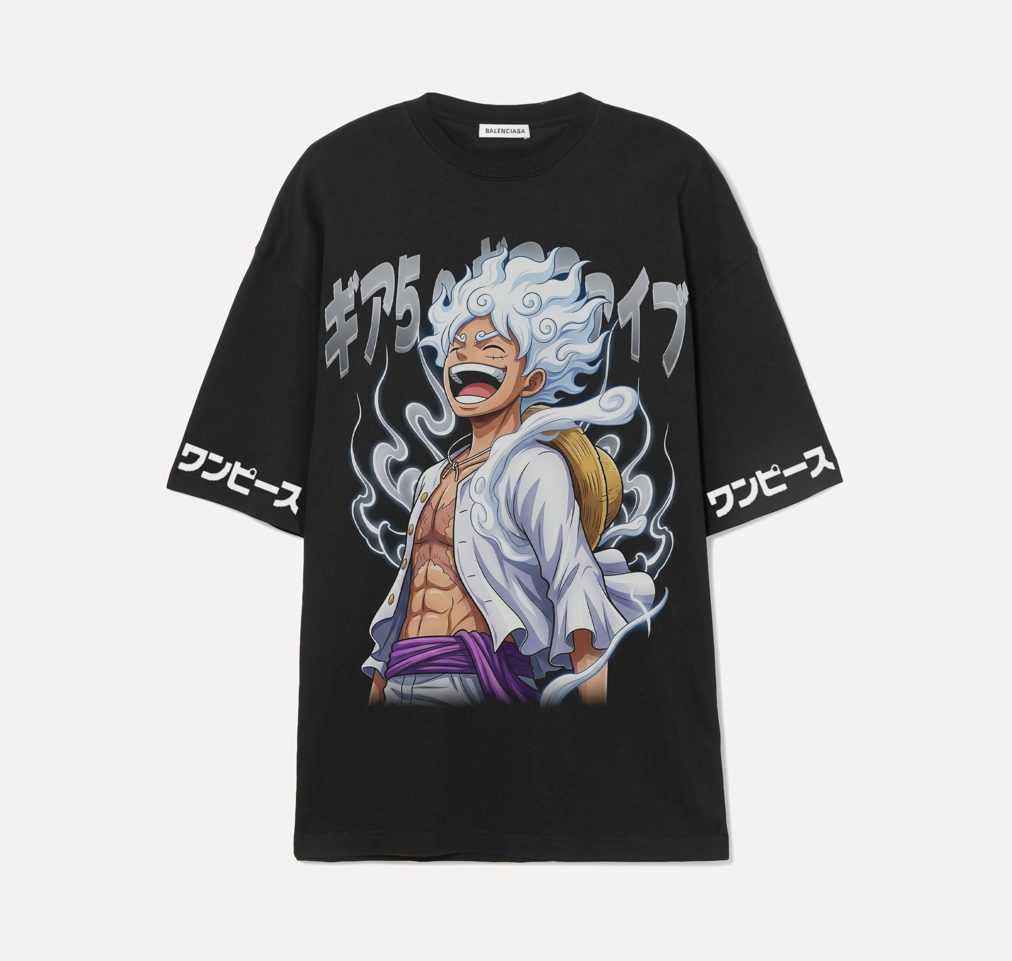 Gear 5 luffy laugh  - One Piece - Noir - T-shirt