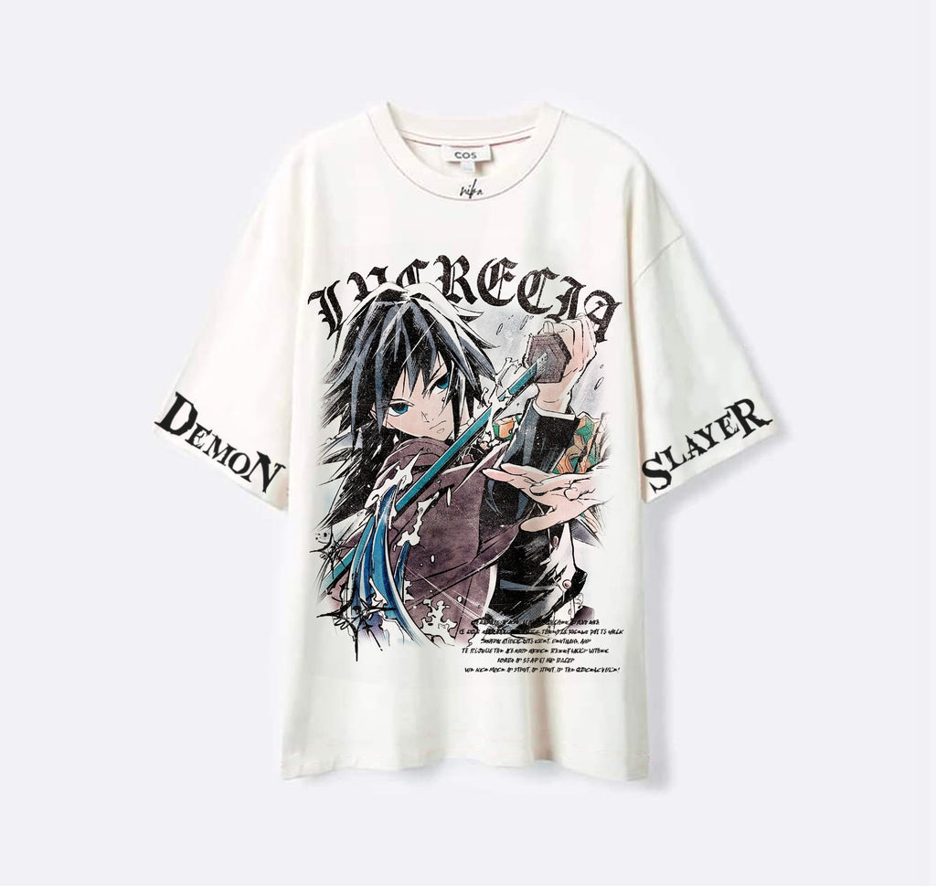 Giyu Tomioka - Demon Slayer - Blanc - T-shirt