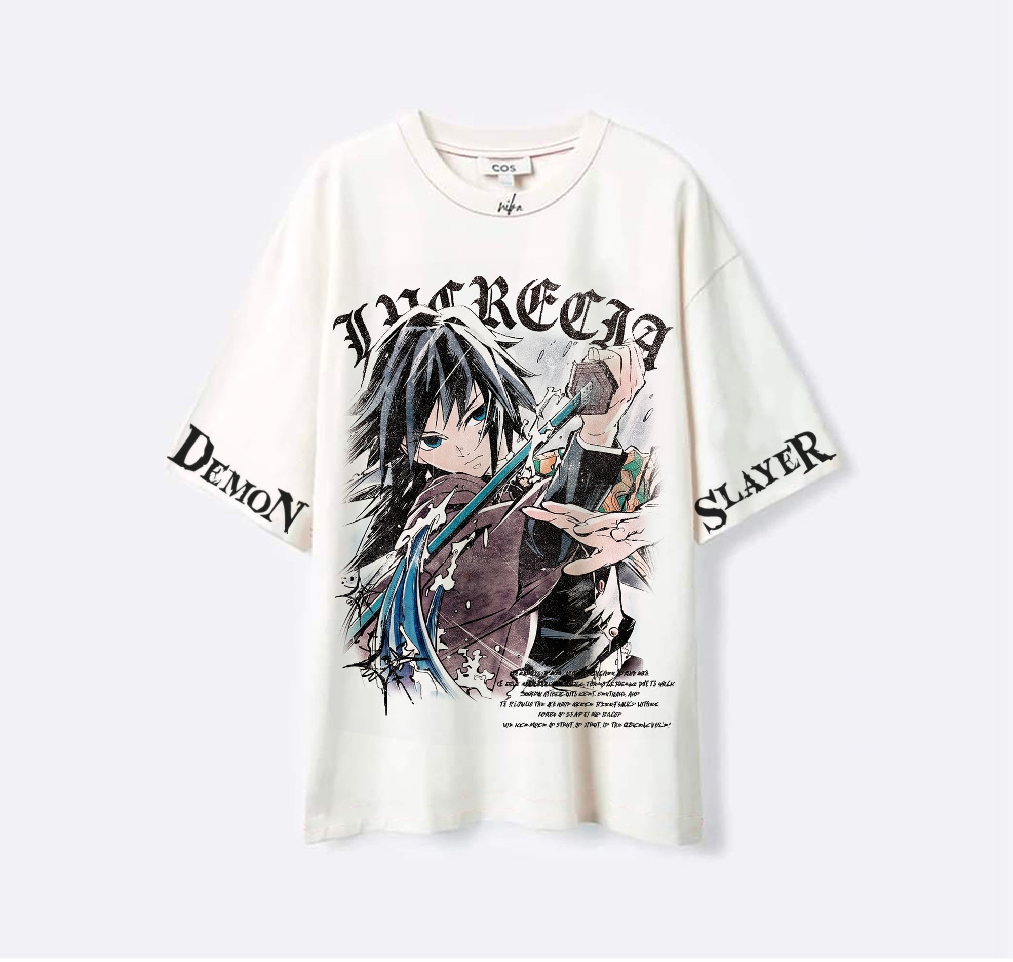Giyu Tomioka - Demon Slayer - Blanc - T-shirt