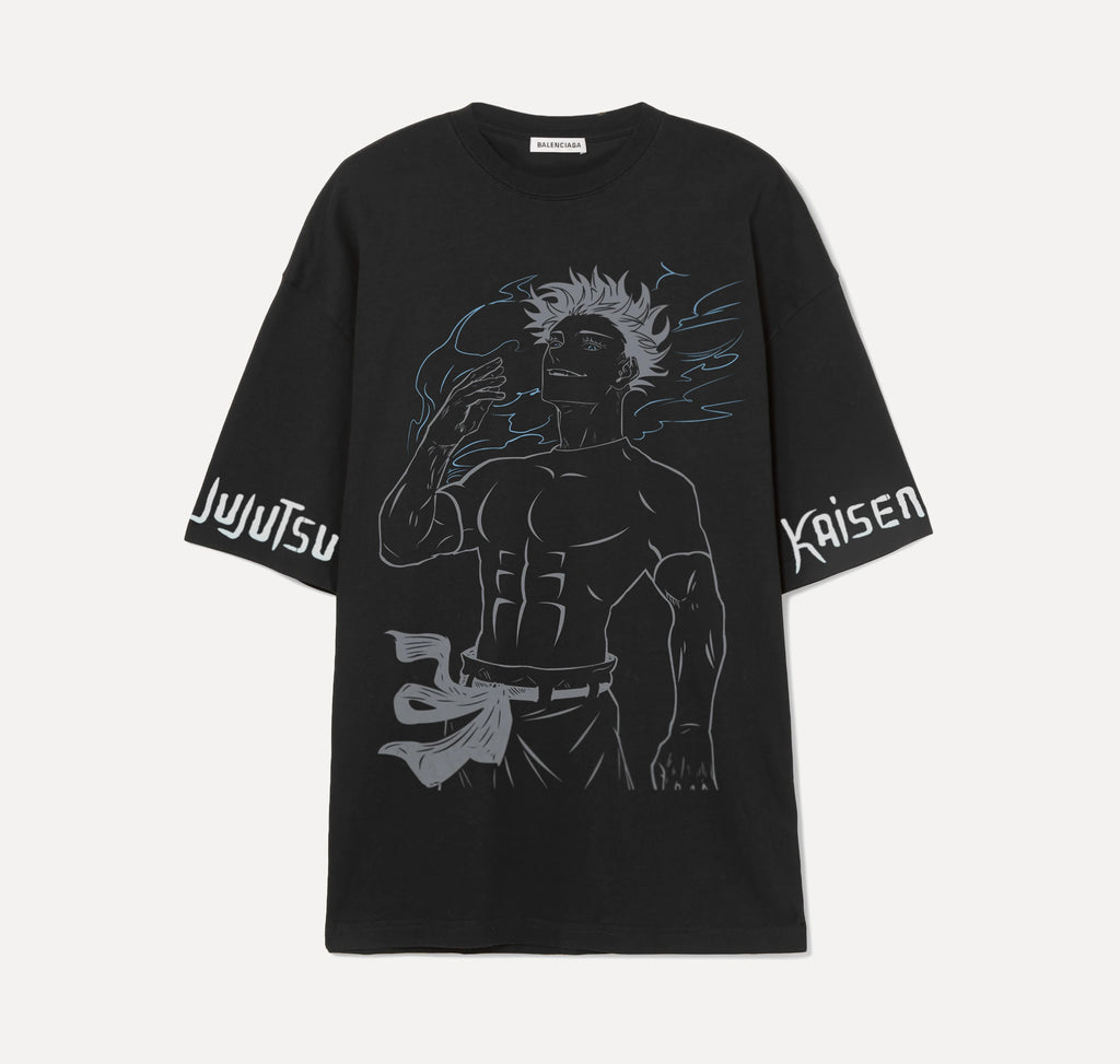 Saturo gojo Grey - Jujutsu Kaisen - Noir - T-shirt