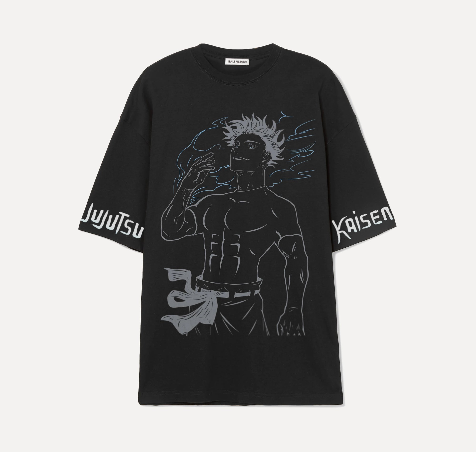 Saturo gojo Grey - Jujutsu Kaisen - Noir - T-shirt