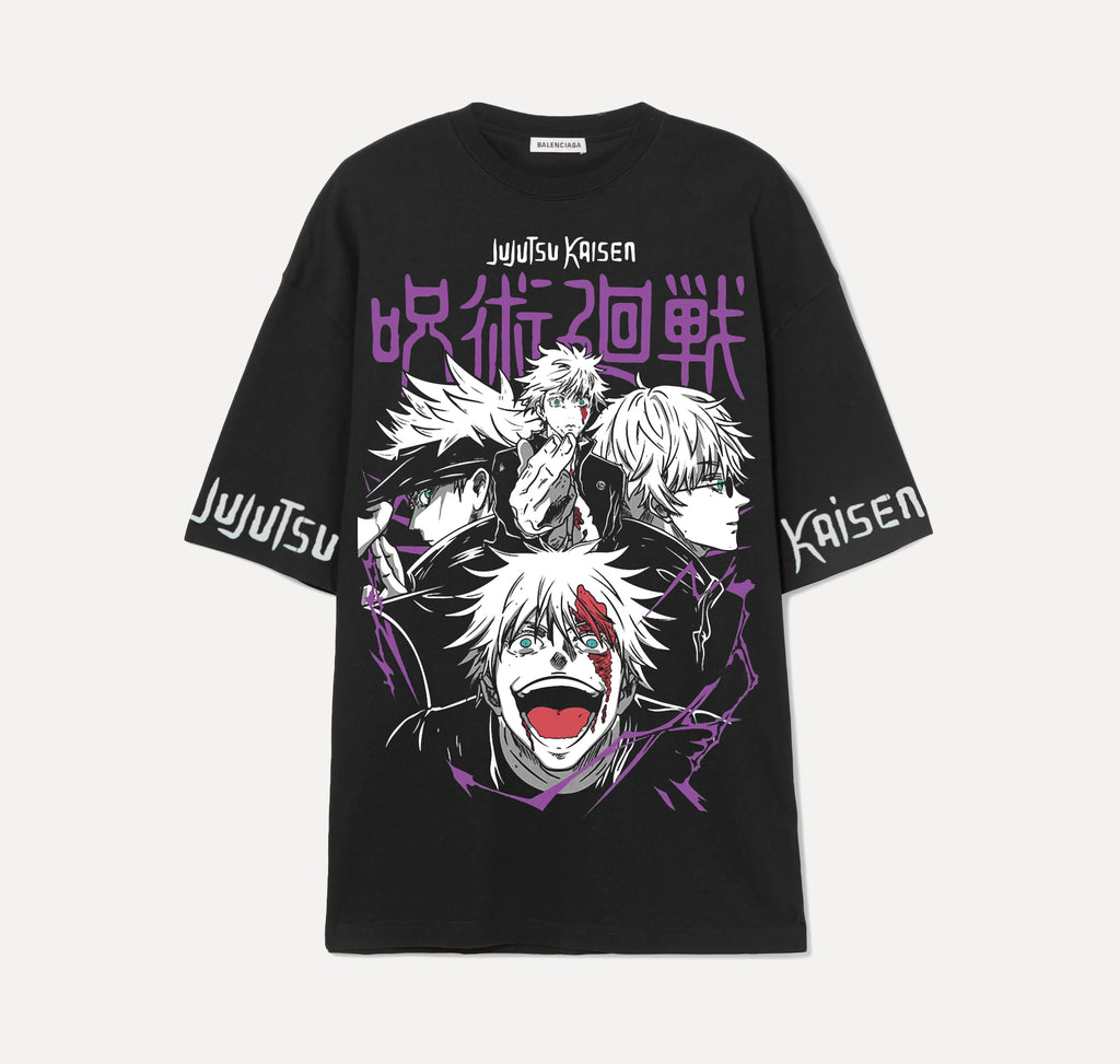 Gojo Saturo 3 - Jujutsu Kaisen - Noir - T-shirt