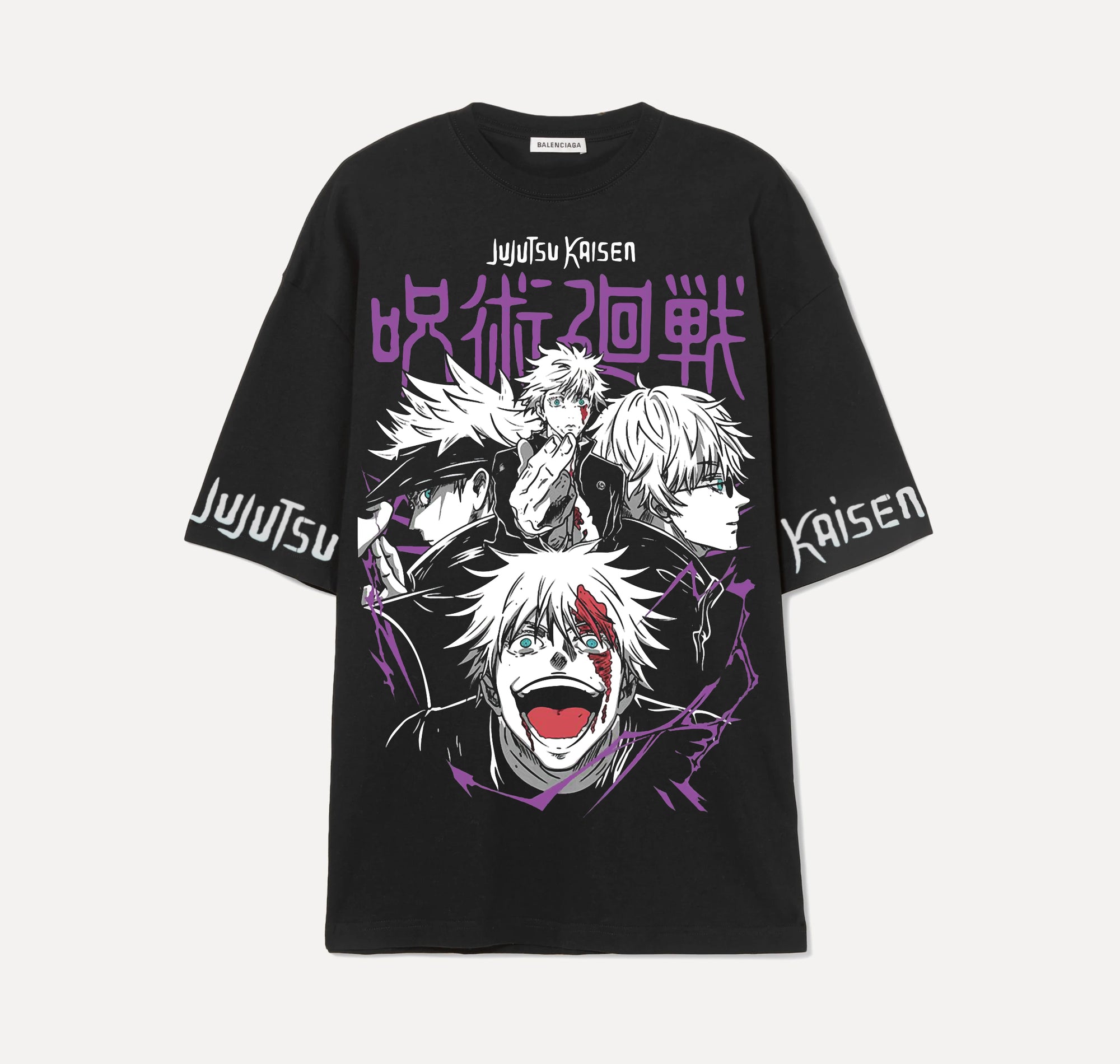 Gojo Saturo 3 - Jujutsu Kaisen - Noir - T-shirt