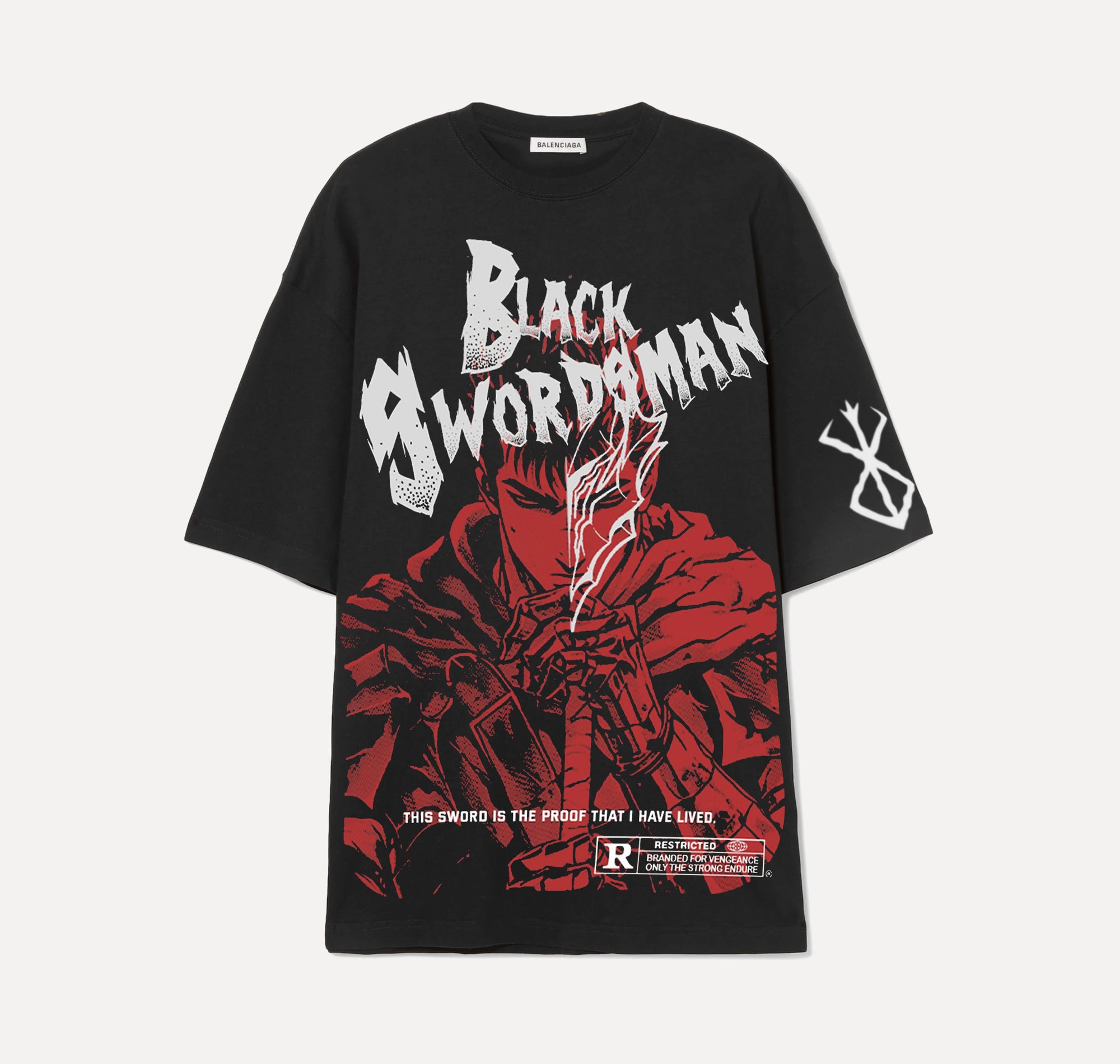 Guts Black Swordman - Berserk - Noir - Tshirt