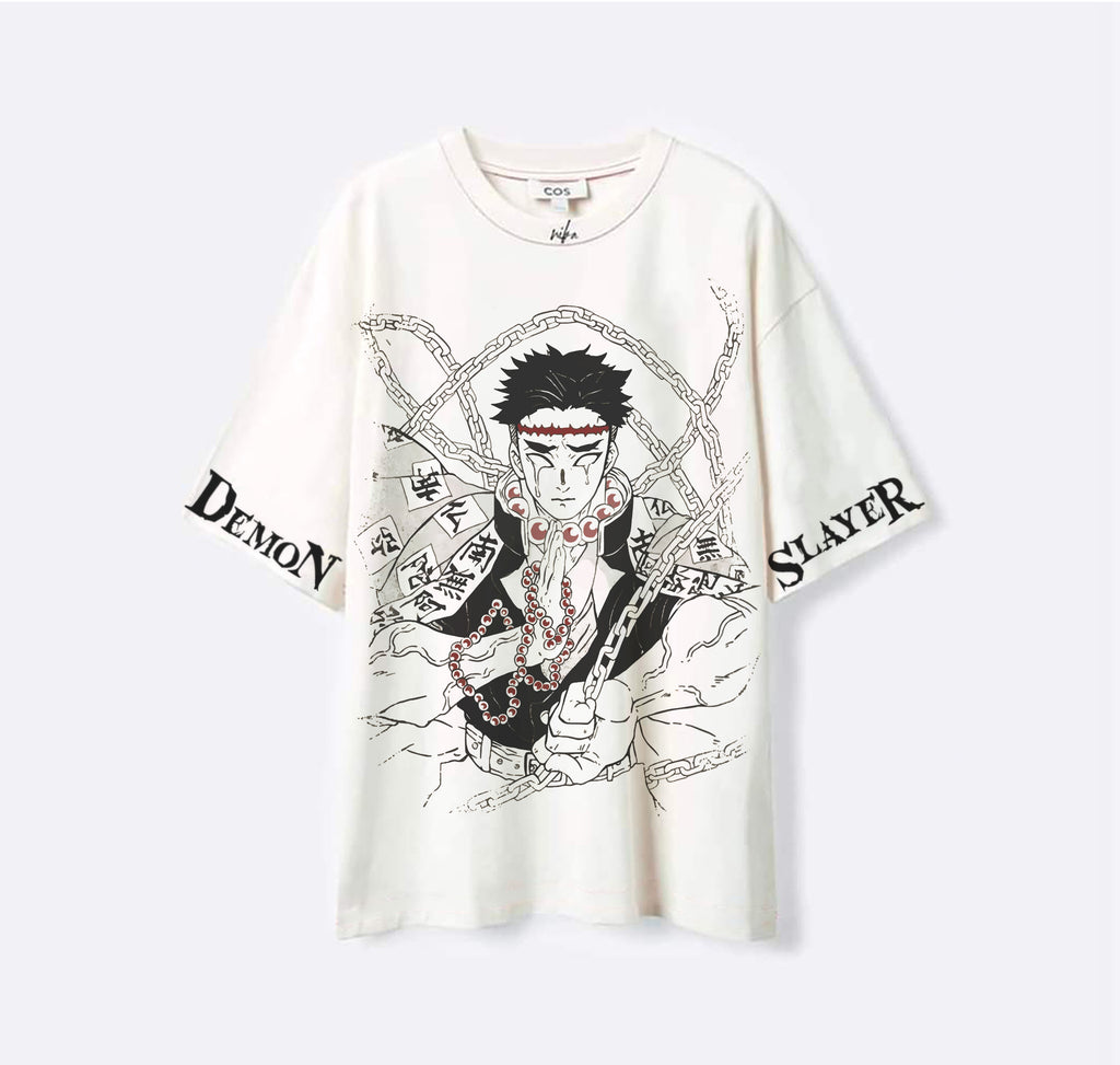 Gyomei Himejima - Demon Slayer - Blanc - T-shirt