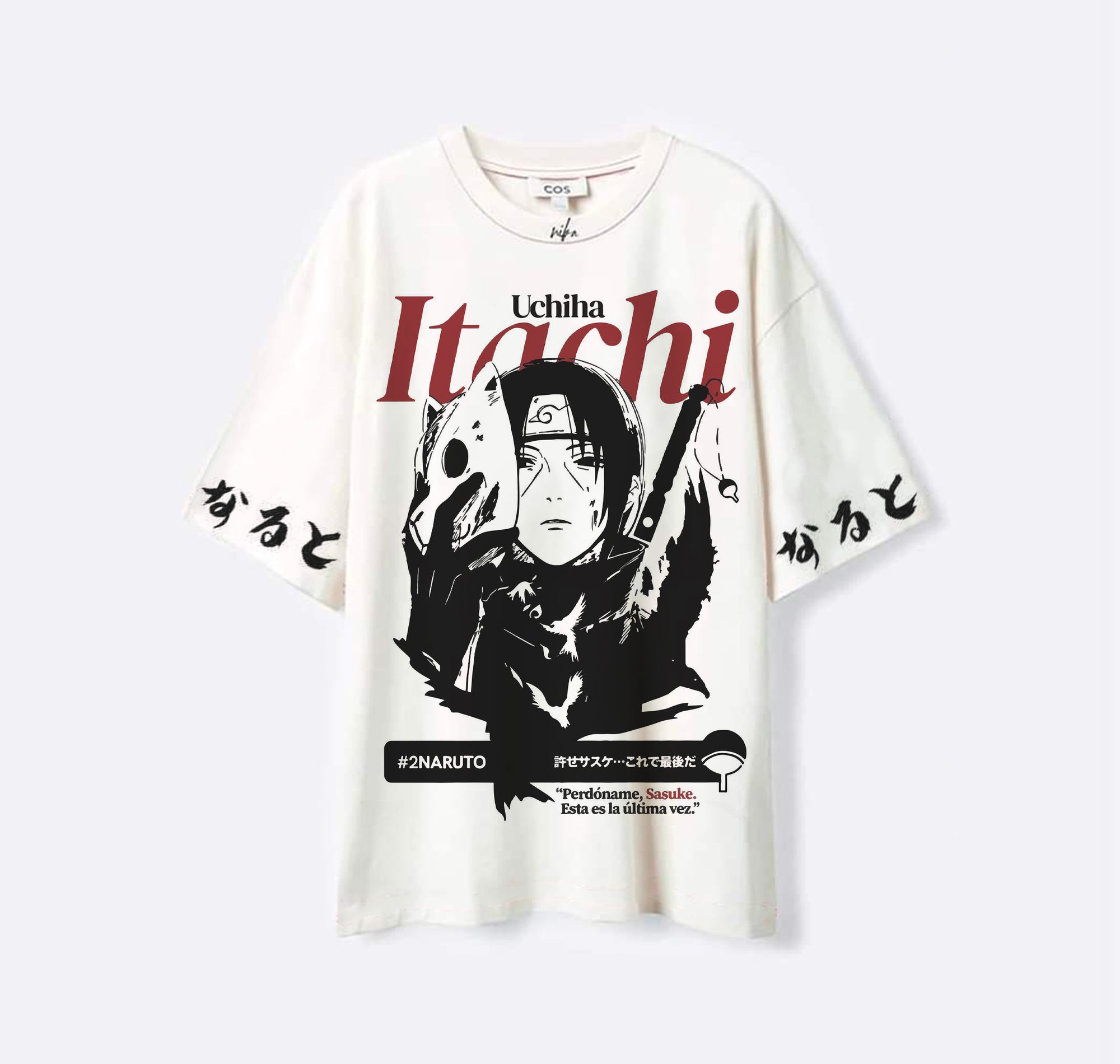 Itachi Uchiwa - Naruto - Blanc - T-shirt
