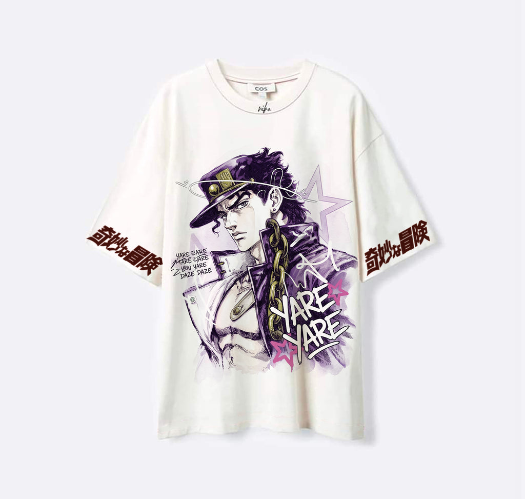 Jotaro Kujo - Jojo Bizzare adventure - Blanc - T-shirt