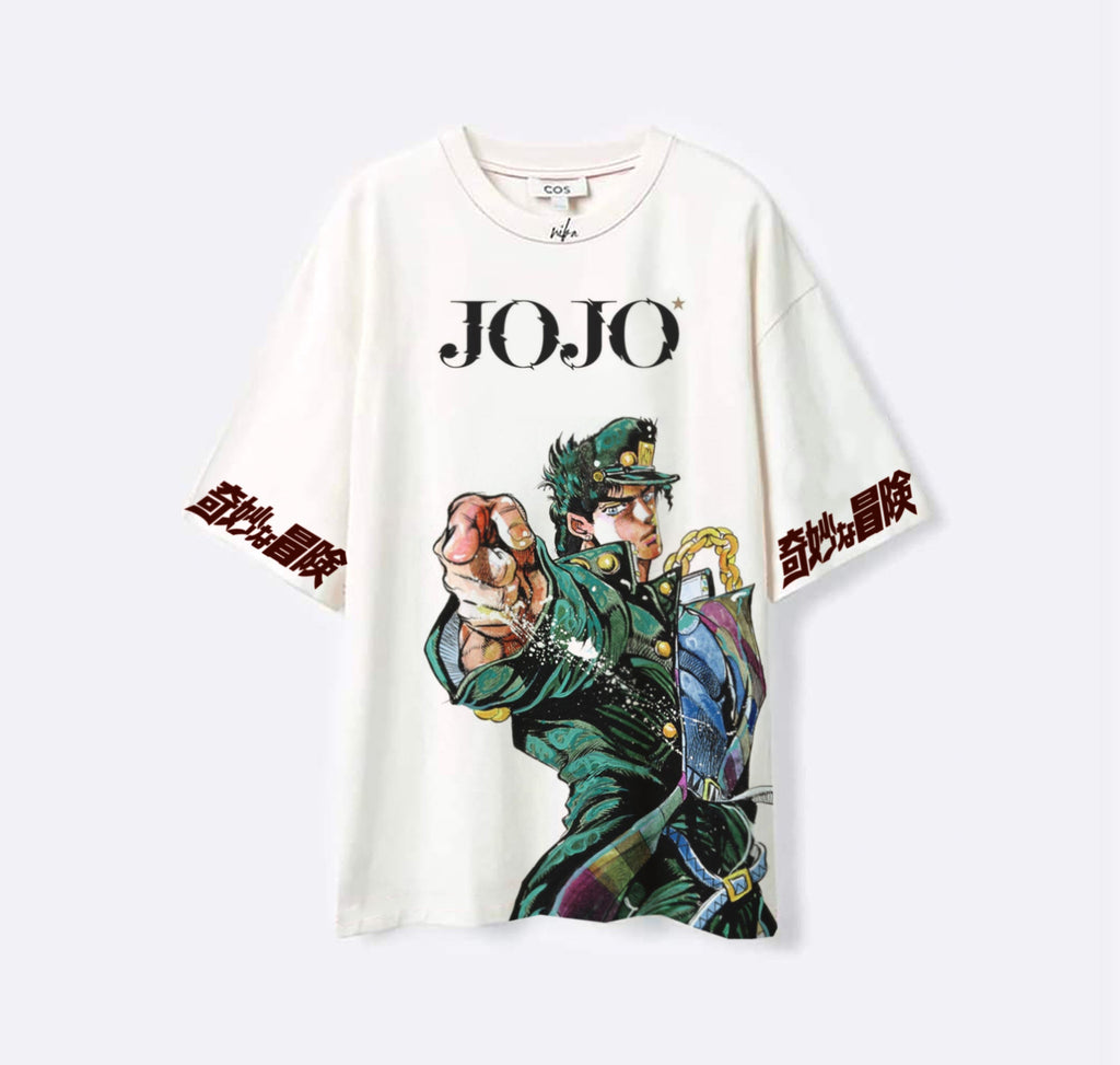 Jotaro Kujo - Jojo Bizzare adventure - Blanc - T-shirt