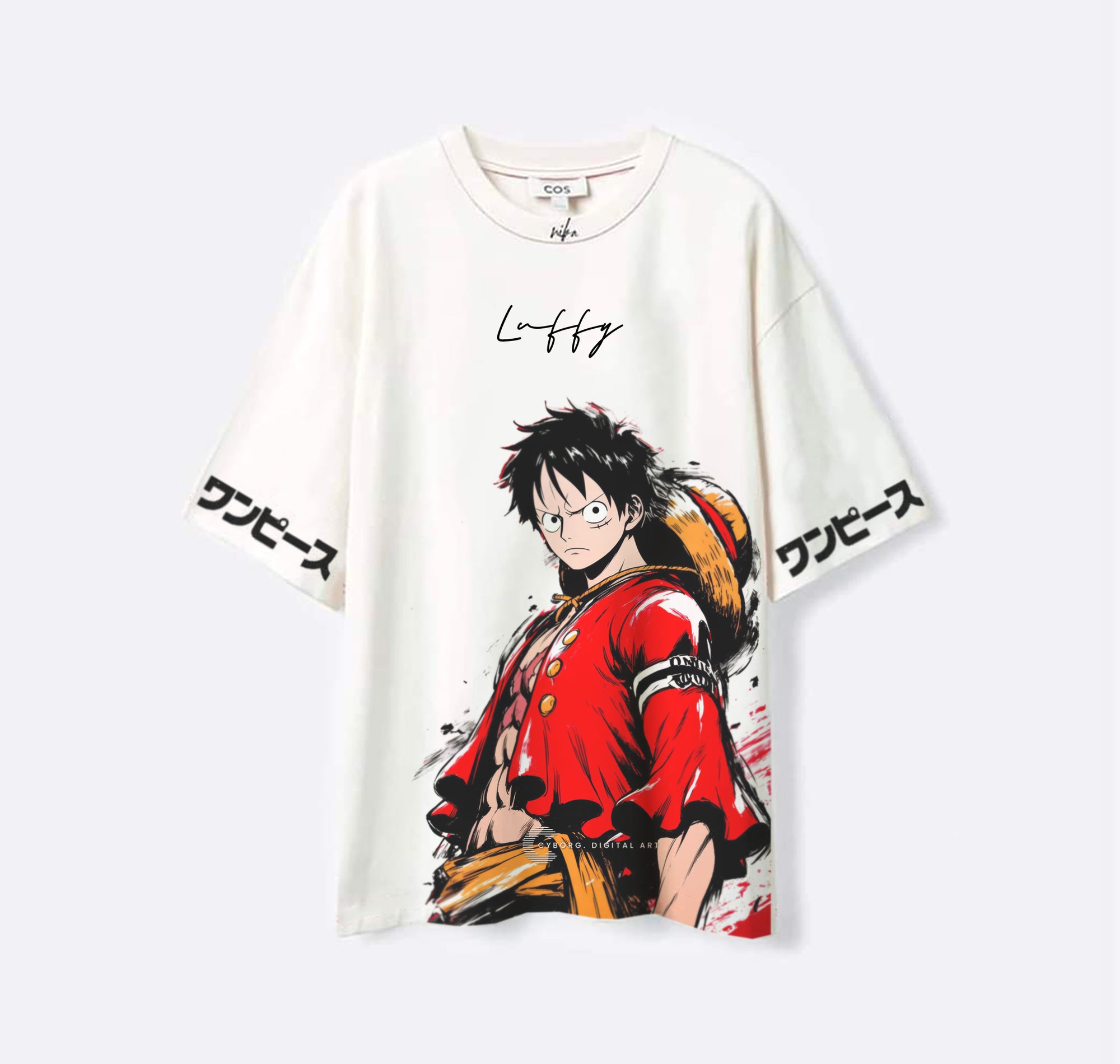 Monkey D Luffy One Piece - Blanc - T-shirt