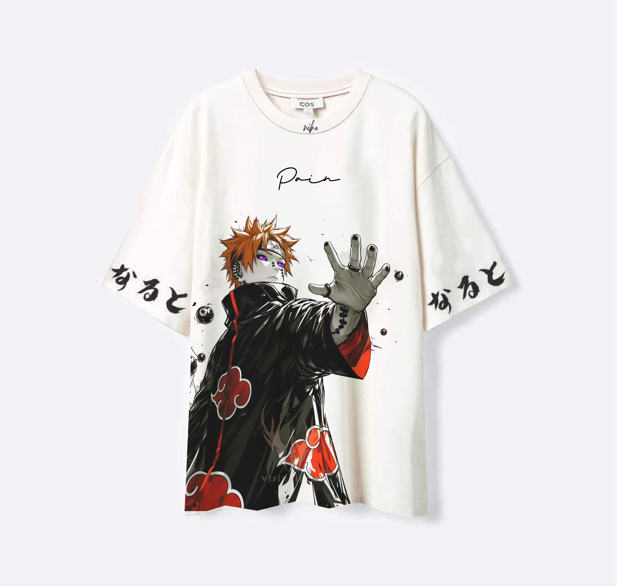 Pain Akatsuki - Naruto - Blanc - T-shirt