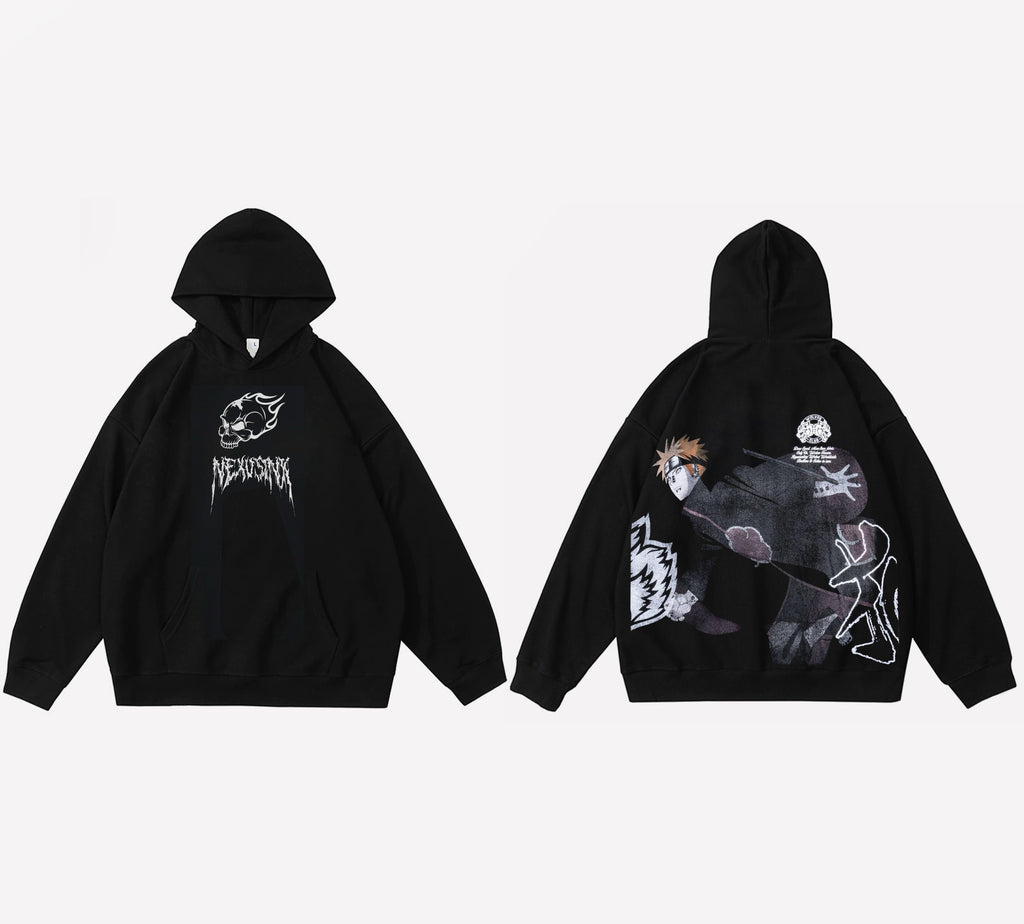 Pain Black Hoodie  - Naruto -  Capuche