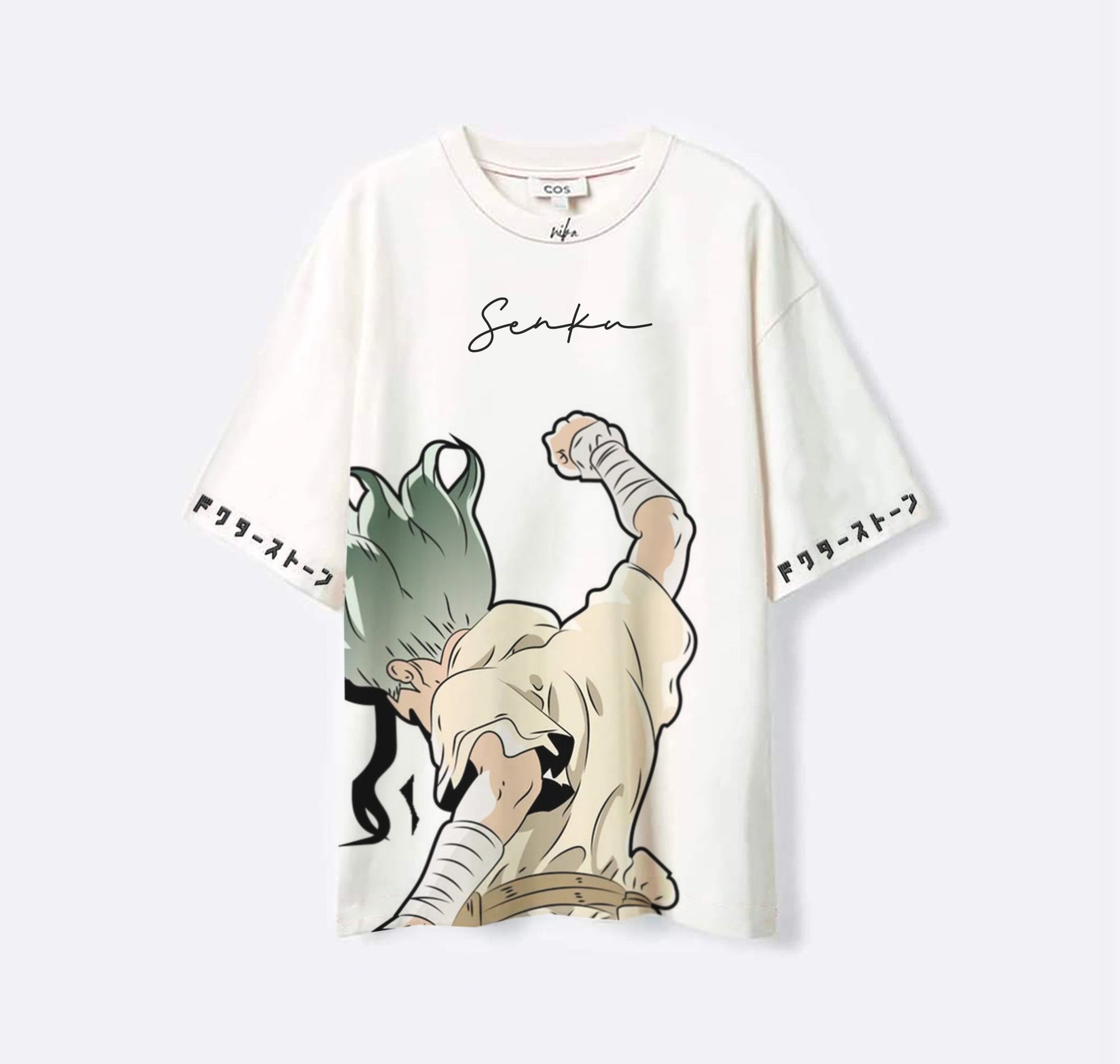 Senku back - Dr Stone - Blanc - T-shirt