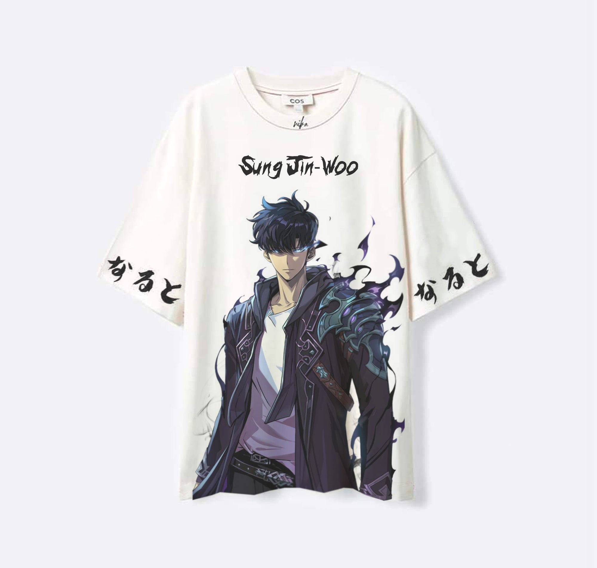 Sung Jin-woo blue - Solo leveling - Blanc - Tshirt