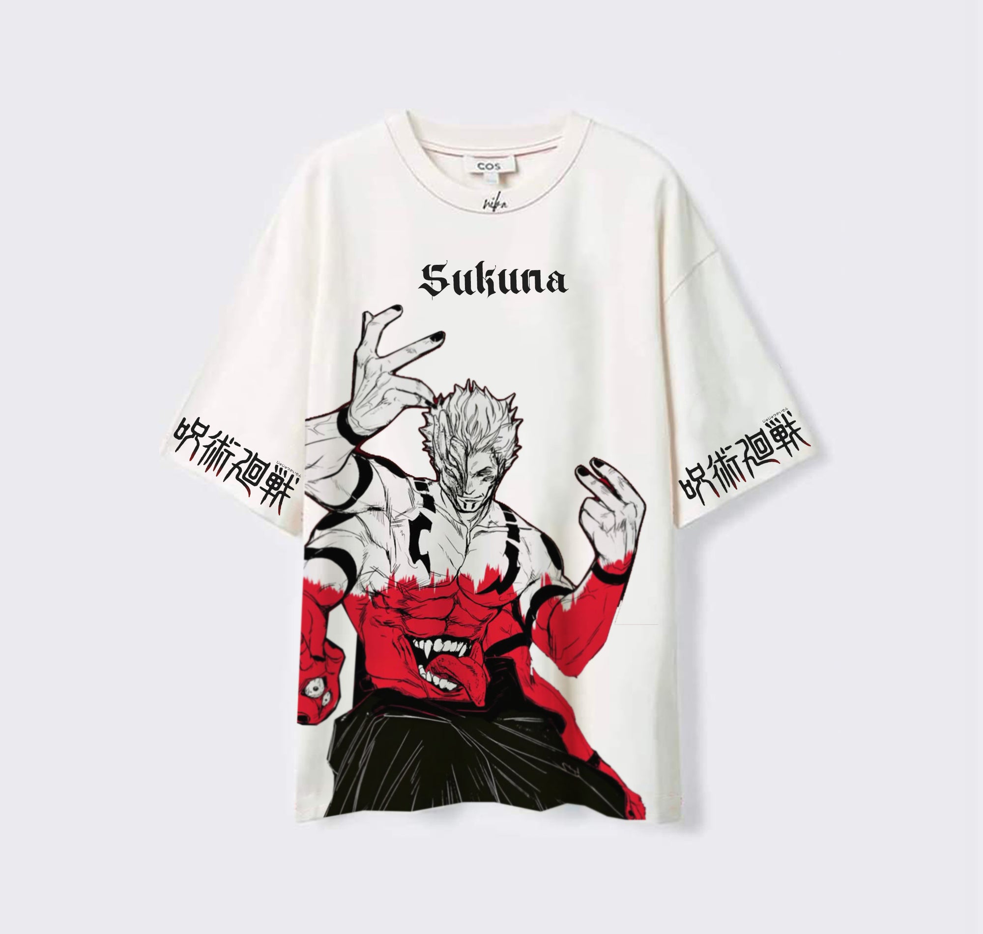 Ryumen Sokuna  - Jujutsu Kaisen - Blanc - T-shirt