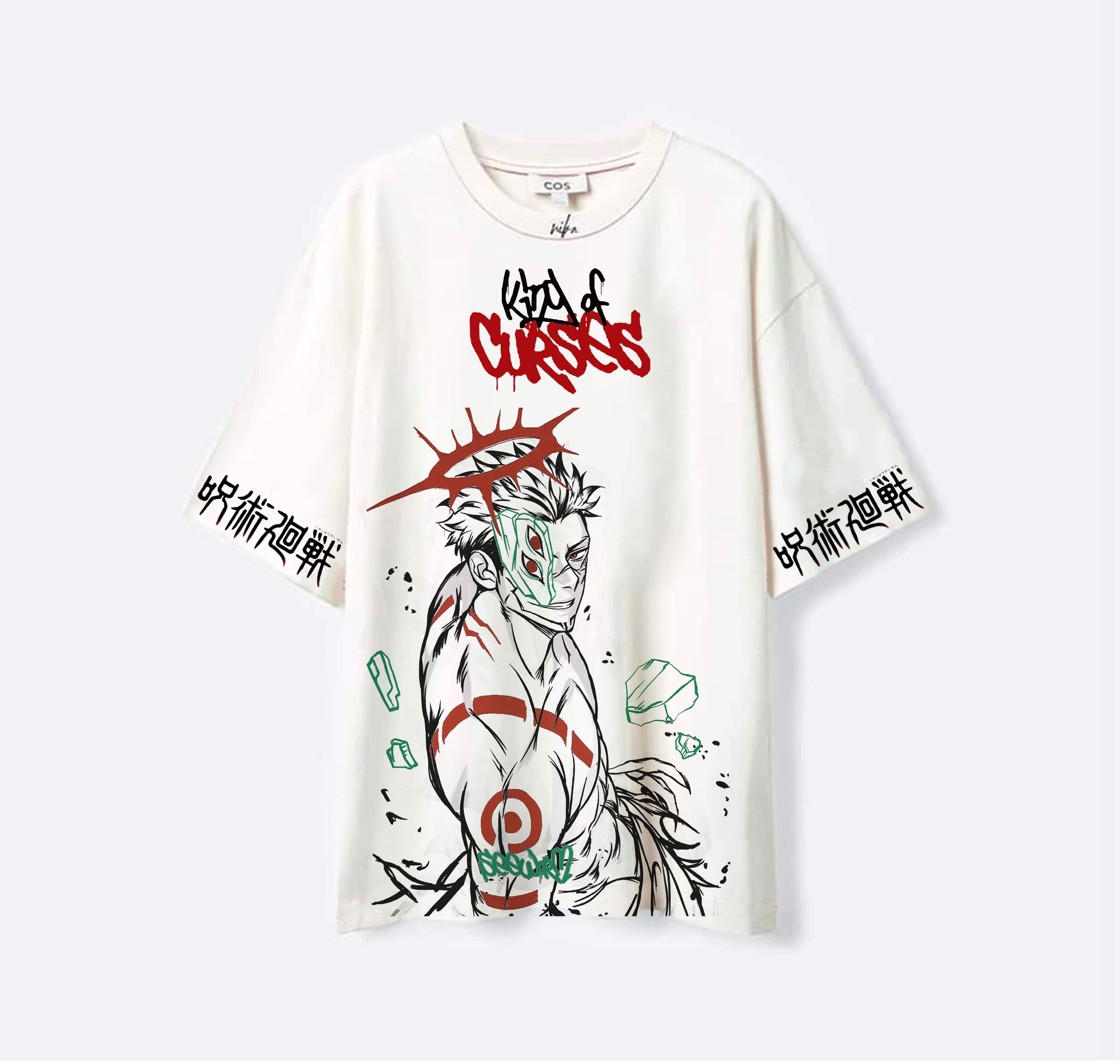 Ryumen Sokuna  - Jujutsu Kaisen - Blanc - T-shirt