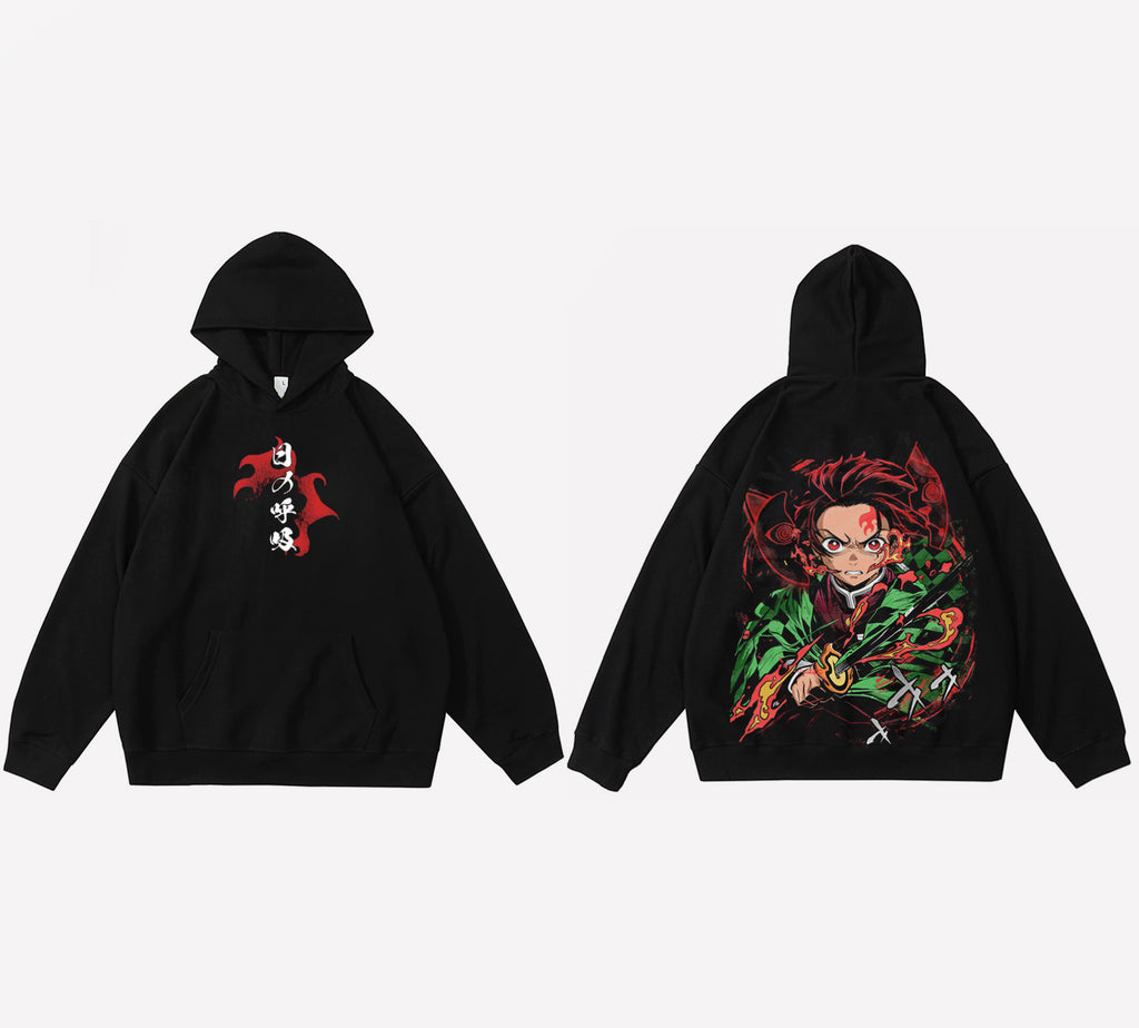 Tanjiro Noir - Demon slayer  - Capuche