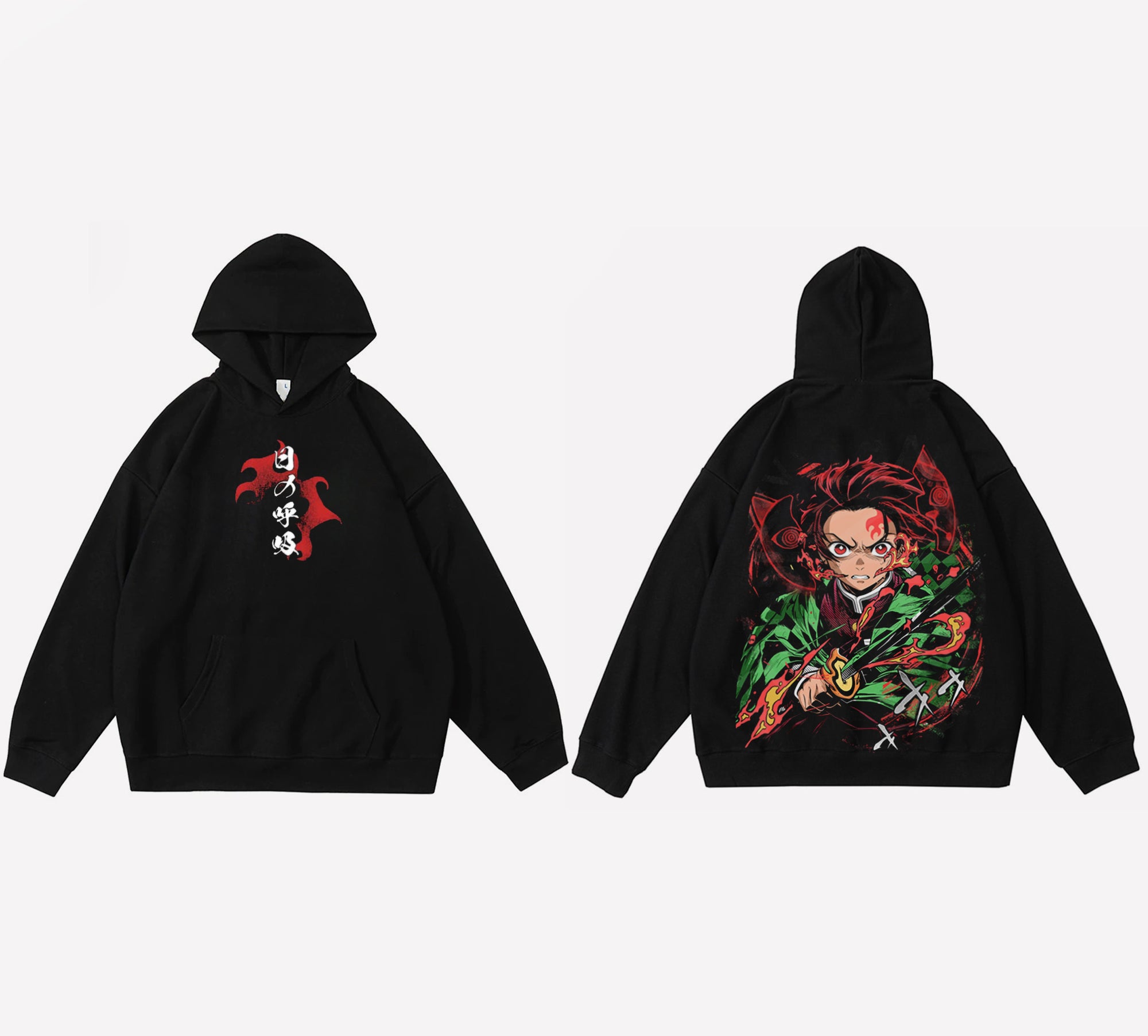 Tanjiro Noir - Demon slayer  - Capuche