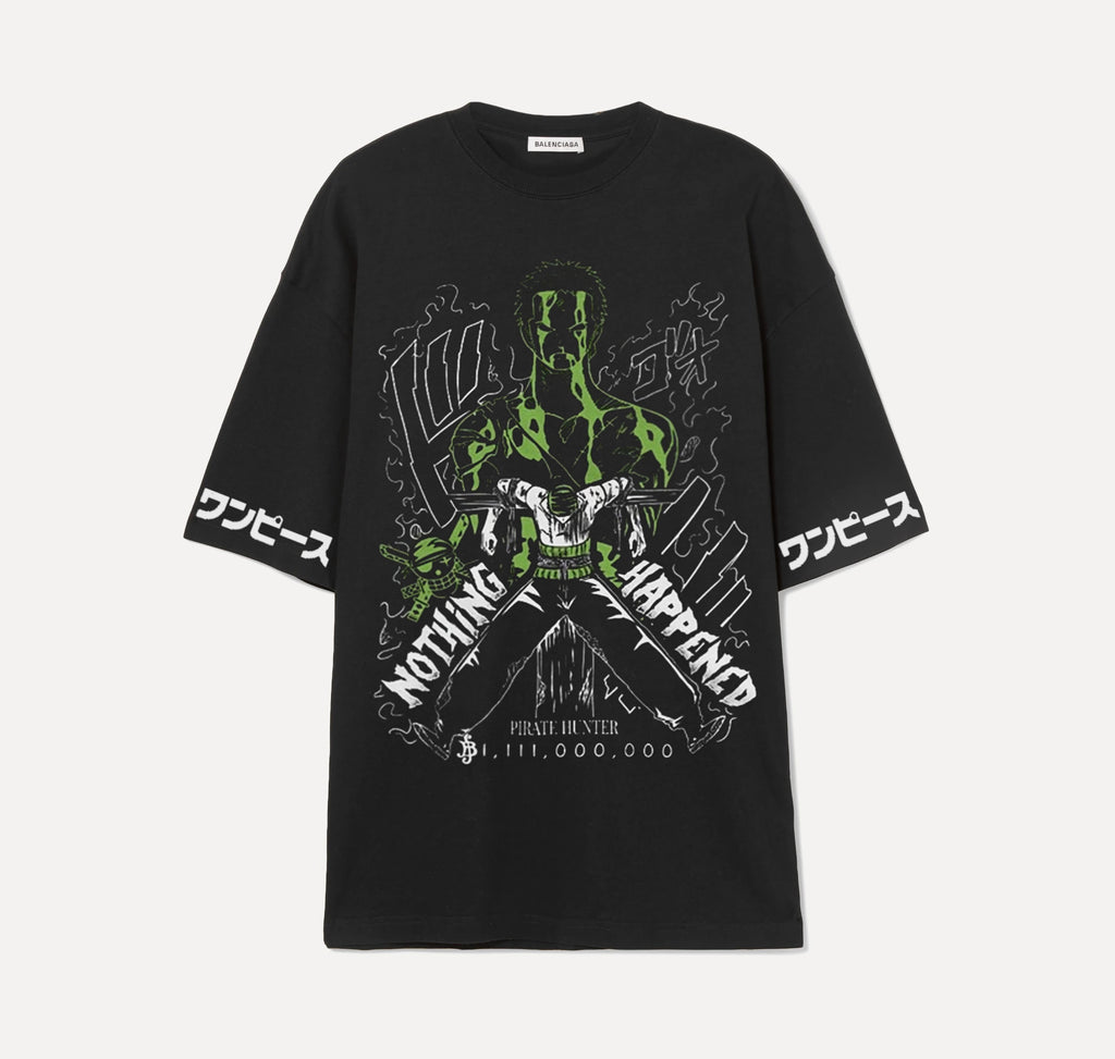 Roronoa Zoro vert - One Piece - Noir - T-shirt